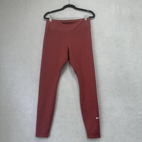 Nike Therma-Fit Leggings Womens Medium High Rise Athletic Yoga Pants DD6596-690 - Picture 1 of 10